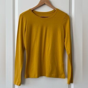 Banana Republic Timeless Tee mustard yellow Sz S